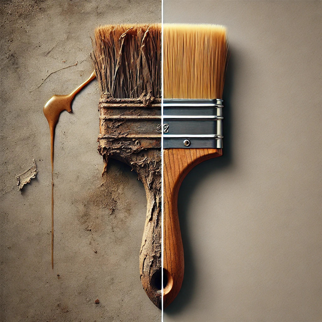 Oude verfkwast als nieuw maken - blog