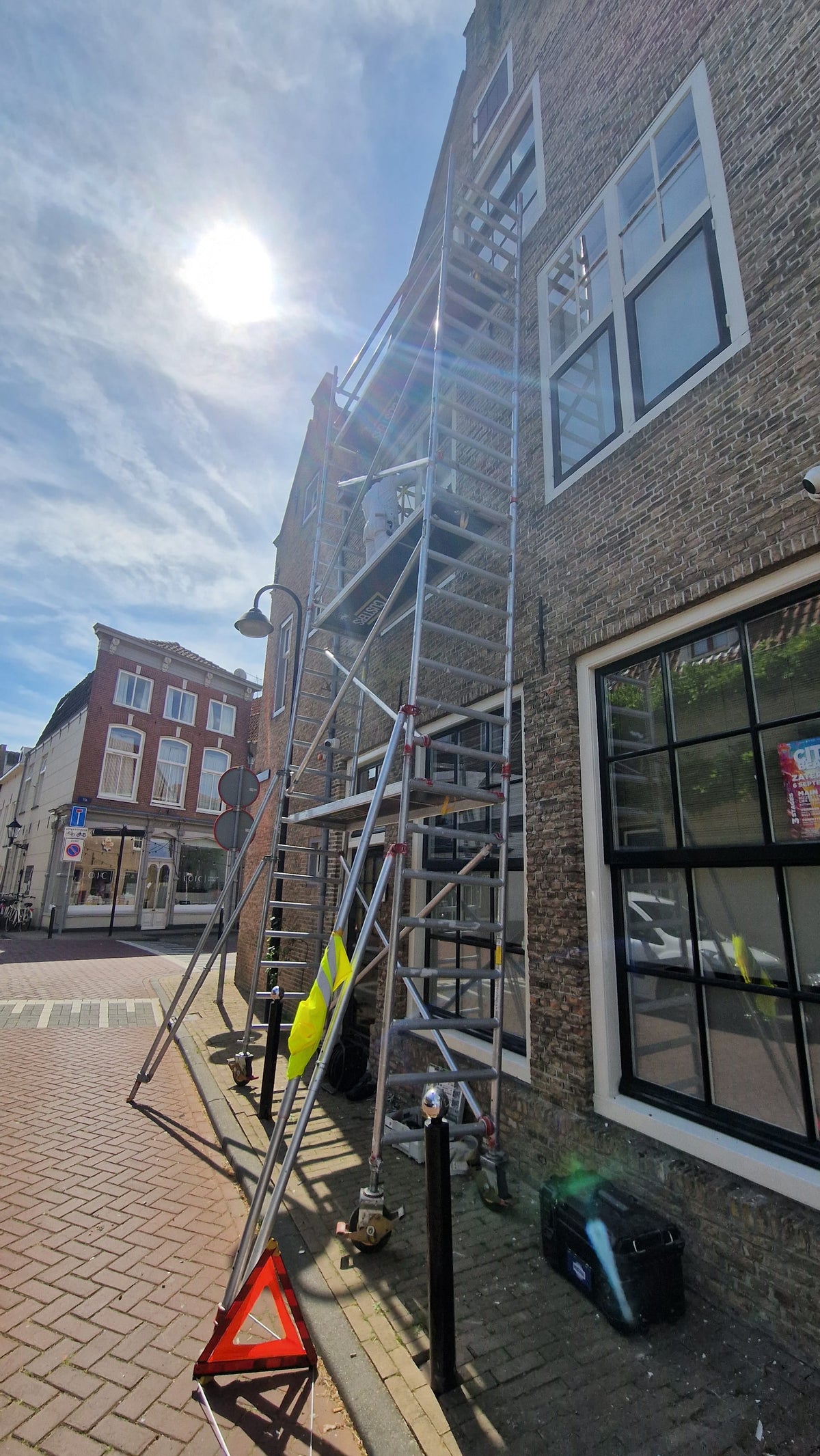 Haven 3 tijdens het schilderwerk