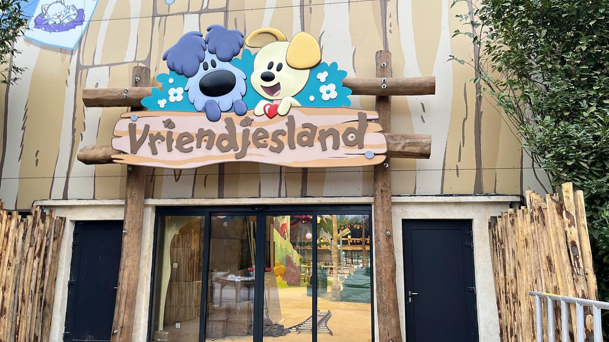 Entree van themapark Vriendjesland, een project van DBOZ